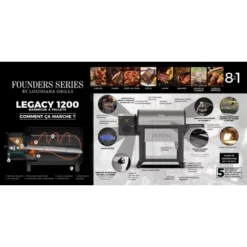 Barbecue à Pellets LG1200FL Legacy LOUISIANA -Weber || Napoleon || Broil King Soldes barbecue a pellets lg1200fl louisiana 5