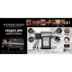 Barbecue à Pellets LG800FL Legacy LOUISIANA -Weber || Napoleon || Broil King Soldes barbecue a pellets lg800fl louisiana 6