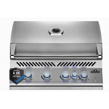 Barbecue Gaz Encastrable Built-In BIG 32 4 Brûleurs + 1 Brûleur Arrière - NAPOLEON 1 Barbecue Gaz Encastrable Built-In BIG 32 4 Brûleurs + 1 Brûleur Arrière - NAPOLEON