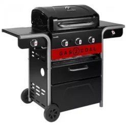 Barbecue Hybride Gaz & Charbon Gas2Coal 330 2.0 3 Brûleurs -Weber || Napoleon || Broil King Soldes barbecue hybride gaz charbon gas2coal 20 3 bruleurs 4