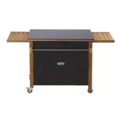 Desserte Pour Plancha Robinier Hpl Noir EMILE - ENO