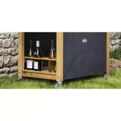 Desserte Pour Plancha Robinier Hpl Noir EMILE - ENO -Weber || Napoleon || Broil King Soldes desserte pour plancha robinier hpl noir emile 5