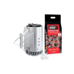 Kit Cheminee D'Allumage + 2kg Briquettes - 17631 - WEBER